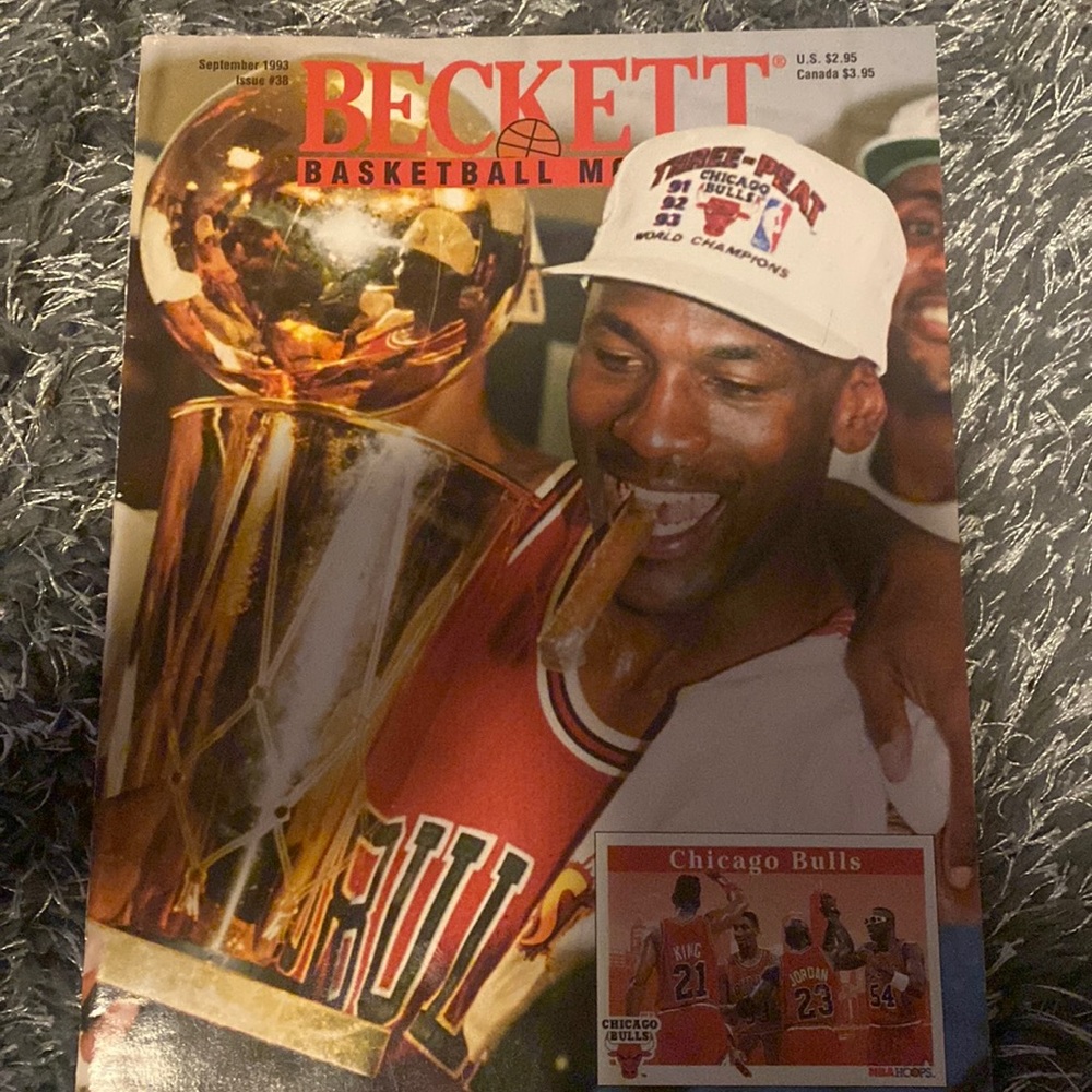 1993 Beckett magazine three peat Michael Jordan
